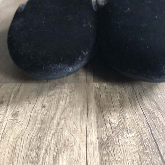 Birdies Phoebe Velvet Faux Fur Black Mules 7.5 - Picture 10 of 10
